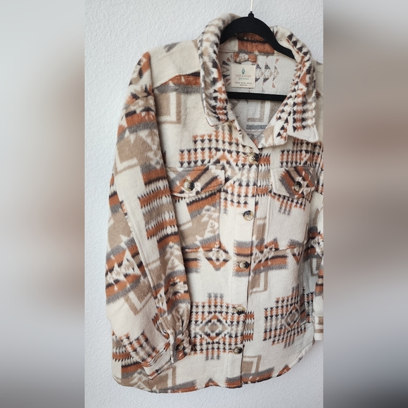 Jade & Ivory Western Aztec Pendleton Print Shacket XL NWOT - Picture 8 of 11